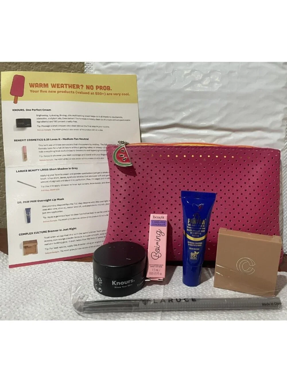 Ipsy Glam Makeup Bags/Lot Of 4 /Makeup Samples Included